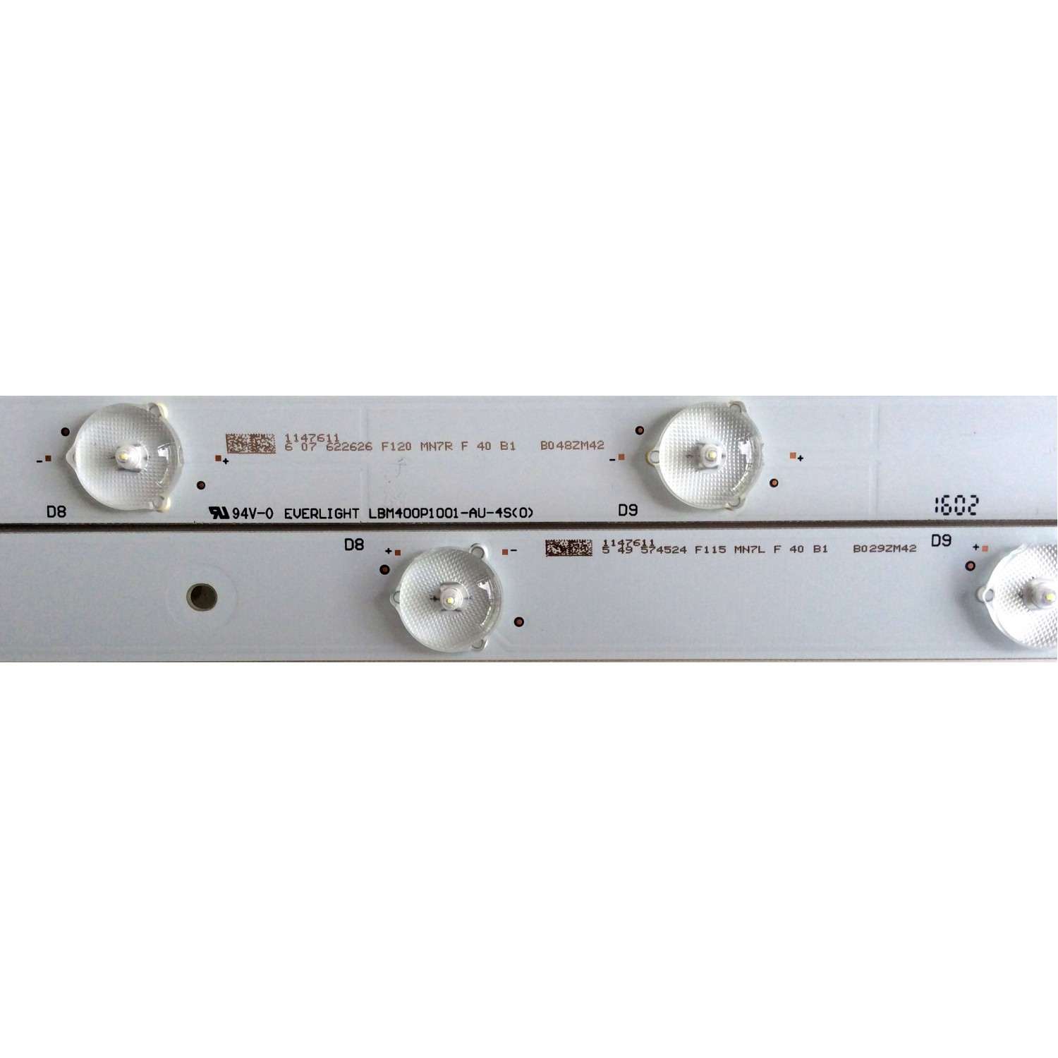 KIT DE LED`S PARA TV (4 PIEZAS) / HISENSE 1147611 / LBM400P1001-AU-3S(0) / LBM400P1001-AU-4S(0) / PANEL'S HD400DF-E32\B1\S2\GM\ROH / HD400DF-E32\S5\GM\ROH / MODELO 40H5B - Imagen 4